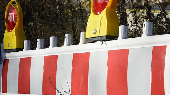 Verkehrsabsperrung